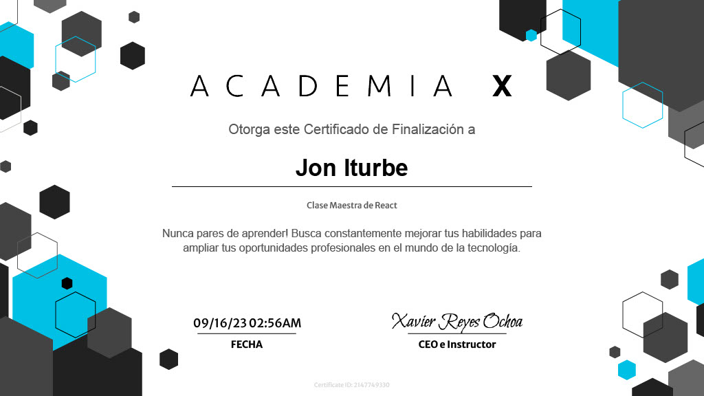 Clase Maestra: React en Academia X